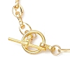 Brass Coffee Bean Chain and Paperclip Chain Bracelet Making AJEW-JB01566-4