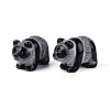 Natural Obsidian Panda Display Decorations G-T144-81B-1