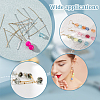   400Pcs 2 Colors 304 Stainless Steel Flat Head Pins STAS-PH0004-58-10