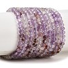 Natural Purple Phantom Quartz Purple Lodolite Quartz Beads Strands G-B175-A22-3x4mm-2