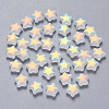 Spray Painted Glass Beads LS-GLAA-R211-04-C01-1