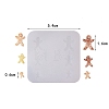 Imitation Food Christmas Cabochon DIY Food Grade Silhouette Silicone Statue Mold PW-WG31329-02-1