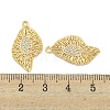 Brass Micro Pave Clear Cubic Zirconia Pendantsn KK-S386-29G-3