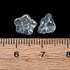Electroplate Transparent Glass Beads GLAA-T025-81A-01-3