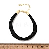 Polyester Metallic Braided Multi-strand Cord Bracelet for Bracelet Making BJEW-H642-02G-14-5