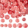 100Pcs 3 Styles Synthetic Coral Dyed Carved Beads SHEL-SC0002-10-1