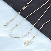 2.5MM Brass Ball Snake Chain Necklaces for Women Men KK-P302-03G-3