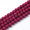 Synthetic Lava Rock Beads Strands G-S247-10mm-M-1-2