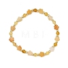 Natural Pink Opal/Natural Green Opal/Natural Green Strawberry Quartz/Natural Yellow Opal/Natural Rose Quartz/Natural Yellow Aventurine & Brass Beads Stretch Bracelets for Women BJEW-JB13866-4