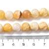 Natural Yellow Jade Beads Strands G-F591-17-8MM-6