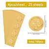 Self Adhesive Gold Foil Embossed Stickers DIY-WH0575-060-2