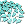 Triangle Natural & Synthetic Mixed Stone Pendants G-Q356-M-2
