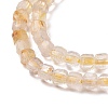 Natural Gold Rutilated Quartz Beads Strands G-C009-B17-4