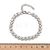 304 Stainless Steel Oval Link Bracelets for Women BJEW-F488-19P-5