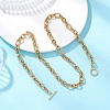 7MM 304 Stainless Steel Figaro Chain OT Necklaces NJEW-JN05706-5