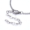 304 Stainless Steel Rolo Chains Necklace & Bracelet Jewelry Sets SJEW-JS01097-5