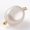 Natural Keshi Pearl Pendants X-PALLOY-JF00594-04-3