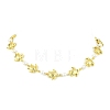 4Pcs 4 Styles Ocean 304 Stainless Steel Sea Animals Handmade Link Chain Necklaces with White Round Shell Pearl Beads NJEW-JN06097-3
