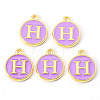 Golden Plated Alloy Enamel Charms LS-X-ENAM-S118-10H-2