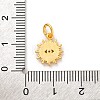 Brass Micro Pave Cubic Zirconia Charms KK-U033-04G-01-3