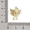 Brass Micro Pave Clear Cubic Zirconia Pendants CU-L001-14G-03-3