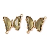 Brass Pave Faceted Glass Connector Charms X-FIND-Z020-04S-1