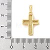 Brass Pave Natural White Shell Pendants KK-S522-01C-G-3