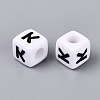 Opaque Acrylic Beads SACR-N020-04A-K-2