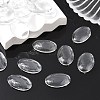 Transparent Oval Glass Cabochons X-GGLA-R022-30x20-6