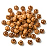 60Pcs Round Natural Wood Beads WOOD-YW0001-58A-1