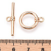 Brass Toggle Clasps KK-P234-67G-3