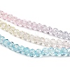 Transparent Painted Glass Beads Strands DGLA-A034-T1mm-A21-4