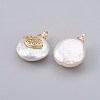 Natural Cultured Freshwater Pearl Pendants PEAR-F008-27G-2