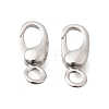 Brass Lobster Claw Clasps KK-C255-10P-1