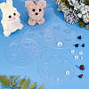 Acrylic Measuring Tool for Doll Craft Eyes TOOL-WH0155-110B-03-5