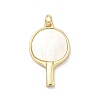 Natural Shell Pendants KK-P345-67G-1