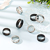  12Pcs 6 Styles 201 Stainless Steel Grooved Finger Ring Settings RJEW-TA0001-04P-13