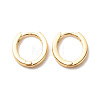 Brass Hinged Hoop Earrings for Women EJEW-G306-03G-1