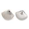 Brass Stud Earrings for Women EJEW-U036-01P-01-4