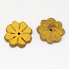 Dyed Wood Jewelry Findings Coconut Flower Beads COCO-O001-F01-2
