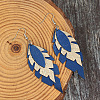 Zinc Alloy & Imitation Leather Dangle Earrings WG35889-01-4