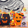 1 Set Witch/Pumpkin/Ghost/Vampire/Bat PVC Plastic Pendant Keychain KEYC-BC0001-15-4