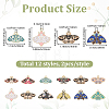 24Pcs 12 Styles Alloy Enamel Pendants ENAM-BM0001-46-2