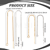 8Pcs 4 Style Brass Stud Earring Findings KK-BC0011-84-2