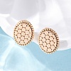 Brass Stud Earrings EJEW-D288-06G-4