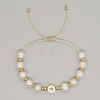 Adjustable Plastic Imitation Pearl Beaded Bracelets XT4203-4-1