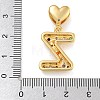 Brass Micro Pave Colorful Cubic Zirconia Pendants KK-P281-01G-Z-3