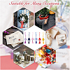 6Pcs 6 Colors Plum lossom & Dragon Pattern Brocade Bag Pendant Decorations HJEW-FH0001-52-5