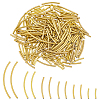 240Pcs 6 Style Brass Curved Tube Beads KK-GA0001-81-1