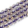 Crackle Transparent Glass Beads Strands GLAA-N030-8mm-01C-1